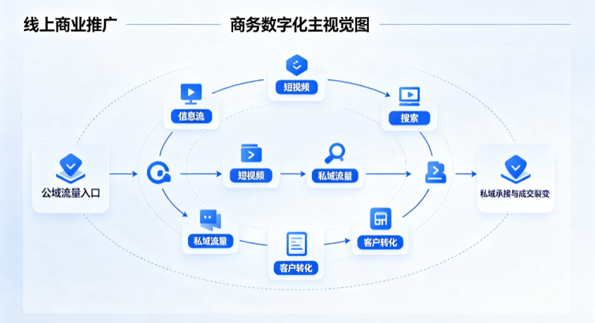 宿松县线上商业推广怎么做？全域流量闭环搭建与低成本转化实战指南